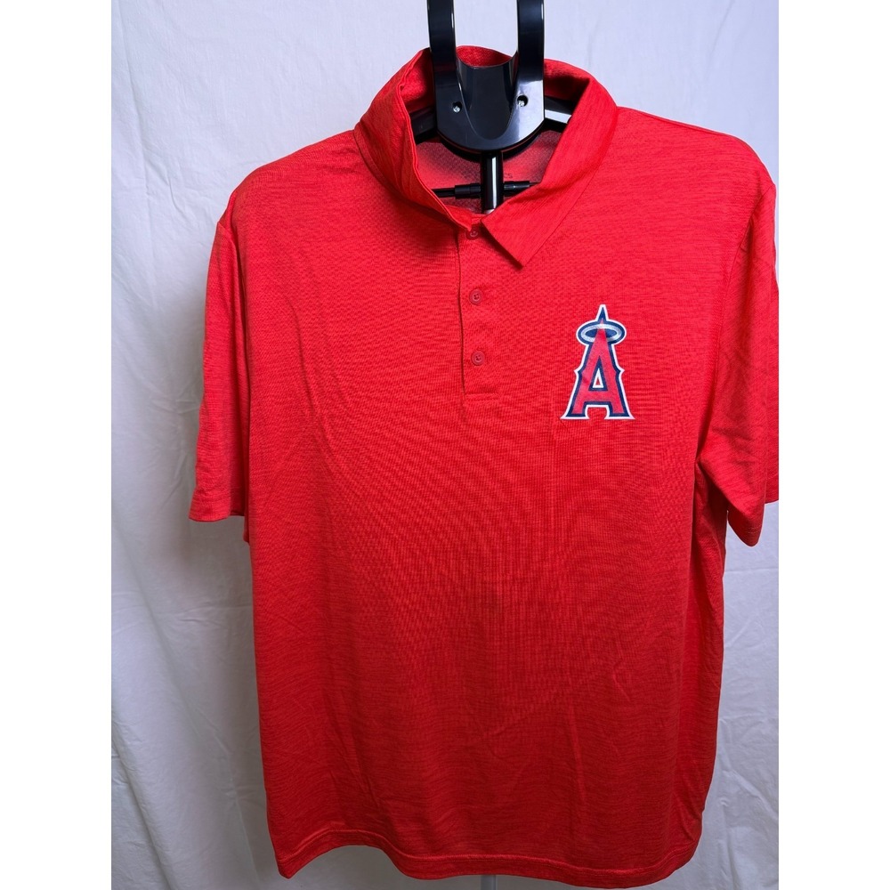 Los Angeles Angels Fanatics Men's XL Red Performance Polo Shirt MLB Baseball
